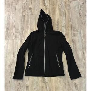 New Black Women's ScotteVEST Zip-Up Hoodie Travel Jacket Size Medium